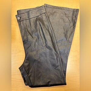 Free People Black Faux Leather Pants